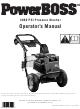 PowerBoss PowerBOSS Operator's Manual