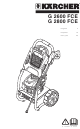 Kärcher G 2600 FCE Operator's Manual