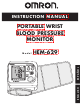 Omron HEM-629 Instruction Manual