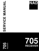 NAD 705 Service Manual