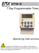 EMX DTM-9 Operating Instructions Manual