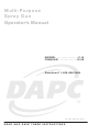 DAPC Multi-Purpose Spray Gun Operator's Manual