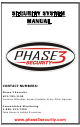 Phase 3 SECURITY SYSTEM Manual