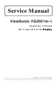 ViewSonic VG2021m-1 Service Manual