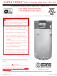 State Water Heaters ULTRA FORCE SUF-130-300 Installation, Operation & Service Manual