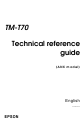 Epson TM-T70 Technical Reference Manual