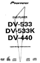 Pioneer DV-533 Operating Instructions Manual