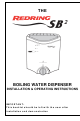 REDRING SB2 Installation & Operating Instructions Manual