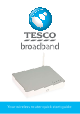 Tesco Broadband router Quick Start Manual