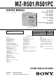Sony MZ-R501 Service Manual