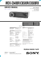 Sony MDX-C6400R Service Manual