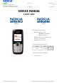 Nokia 2626 Service Manual