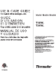 Thermador T18IW Series Use & Care Manual