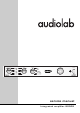 Audiolab 8000S Service Manual