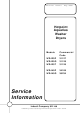 Hotpoint Aquarius WD420P Service Information