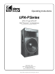 Meyer Sound UPA-1P Operating Instructions Manual