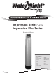 WATER RIGHT IMPRESSION PLUS SERIES INSTALLATION INSTRUCTIONS & OWNER'S ...