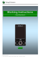 Sony Ericsson W995 Working Instruction, Mechanical