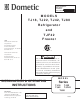 Dometic TJ18 Installation & Operating Instructions Manual
