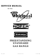 Whirlpool SF3000SE W Service Manual