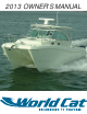 World Cat 302EC 2015 Owner's Manual