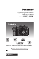 Panasonic Lumix DMC-G1K Operating Instructions Manual