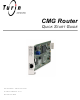 Turin Networks CMG Router Quick Start Manual