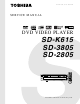 Toshiba SD-K615 Service Manual