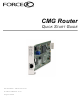 Force CMG Router Quick Start Manual