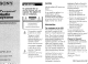 Sony CFD-E10 Operating Instructions Manual
