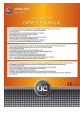 Ultra chef UC475SB Owner's Manual