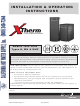 Raypak X-THERM 1005–2005 Installation & Operating Instructions Manual