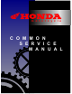 Honda Motorcycle Service Manual
