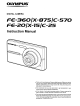 Olympus FE-360/X-S7S/C-S70 Instruction Manual