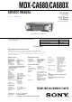 Sony MDX-CA680 Service Manual