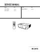Sony VPL-CS2 Service Manual
