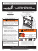 Continental Fireplaces CVF42P Installation And Operating Instructions Manual