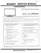 Sharp LC-65D64U Service Manual