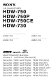 Sony HDW-750 Maintenance Manual