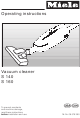 Miele S 140 Operating Instructions Manual