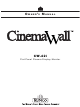 Runco CinemaWall CW-42i Owner's Manual
