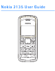 Nokia 2135 User Manual