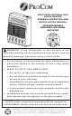 Procom MN060HBA Owner's Operation And Installation Manual