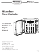 Advantage MicroTron Installation Manual