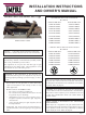Empire VFDR18LBW10P-4 Installation Instructions And Owner's Manual