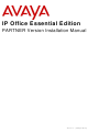 Avaya IP Office Essential Edition Installation Manual