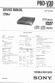 Sony PBD-V30 Service Manual