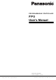 Panasonic FP0 User Manual