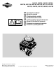 Briggs & Stratton 194700 Operator Owner's Manual