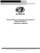 Aimco AE-2015 Operation Manual
